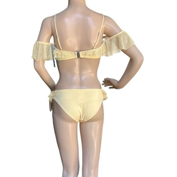 H&M 2-Piece Mesh Bikini Swimsuit 8 10 New - Picture 4 of 10